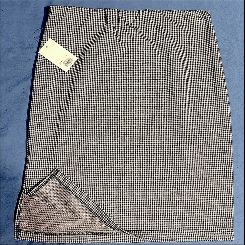 SO checkered mini skirt